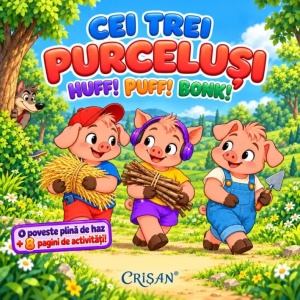eCarte Cei trei purcelusi: HUFF! PUFF! BONK!