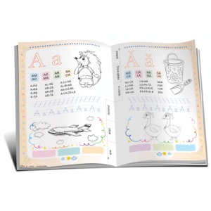 Marea carte de colorat - ABC + decupare. Învăţ să citesc! - Img 2