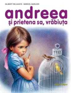 Andreea şi prietena sa, vrăbiuţa