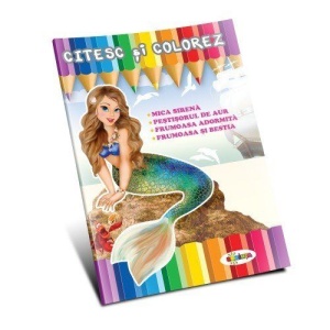 Citesc si colorez - Mica sirena