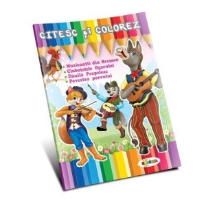 Citesc si colorez - Muzicantii din Bremen