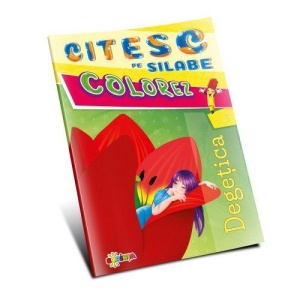 Citesc pe silabe, colorez - Degetica