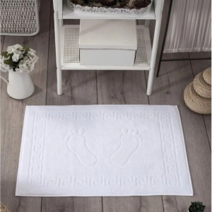 Covoras baie 50x70cm bumbac pakistanez 850 gr/mp Greek Border