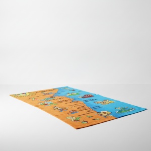 Prosop de plaja, uscare rapida Mamaia 70 x 137 cm, 100% microfibra - Img 2