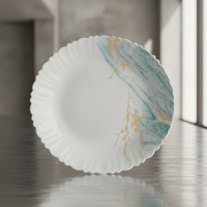 Serviciu masa din opal 18 piese , 6 persoane, Blue Marble - Img 4