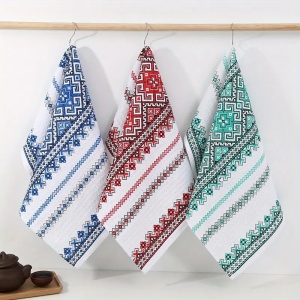 Set 12 prosoape bucatarie, bumbac, traditional, 40x65cm