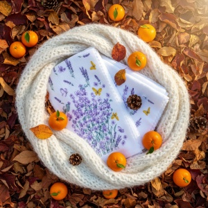Set 20 prosoape, cocolino, lavanda, microfibra, 25x47cm - Img 2