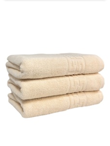 Set 3 Prosoape 70×130 cm Bumbac 550 gr/mp Greek Border Crem