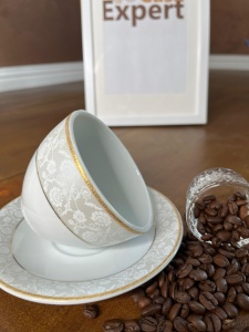 Set cafea din portelan alb 12 piese Adolf - Img 2