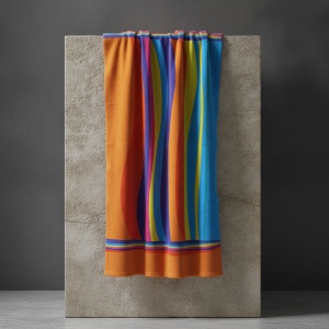 Prosop de plaja, uscare rapida Rainbow 70 x 137 cm, 100% microfibra - Img 3