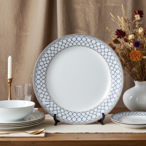 Serviciu masa din opal 18 piese Selina Blue - Img 5
