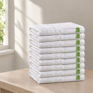 Set 10 prosoape parastase si inmormantari de fata, 50x90, bumbac , 485G/M2