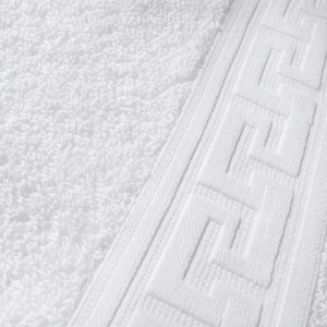 Set 6 prosoape de Lux 50×90cm 100% Bumbac Pieptanat 650 g/mp-Alb - Img 2