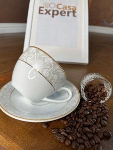 Set cafea din portelan alb 12 piese Adolf - Img 1