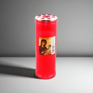Candela Italia T50, capac, rosu, timp ardere ~4 zile - Img 2