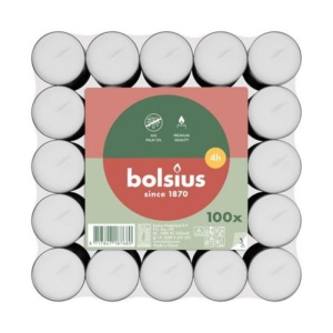 Lumanari pastile Bolsius ,100buc, timp ardere 3,5 h - Img 1