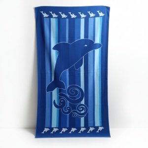 Prosop de plaja, uscare rapida Delfin 70 x 137 cm, 100% microfibra