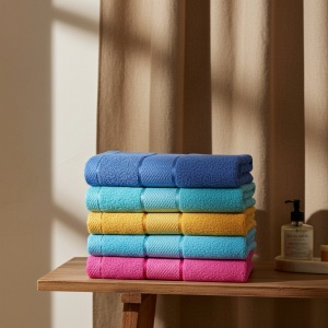 Set 10 prosoape parastase si inmormantari de fata, color, 50x90, bumbac 100%, 500G/M²