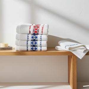 Set 10 prosoape parastase si inmormantari de fata, traditionale, 50x90, bumbac, 350G/M² - Img 5