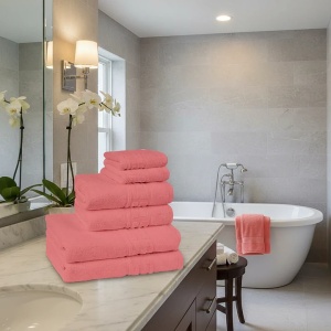 Set 12 Prosoape Bumbac 550g Hotel S24Coral