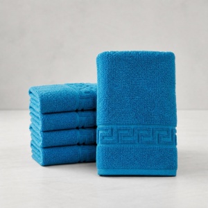 Set 12 prosoape, turcoaz, 30×50, hoteliere, bumbac 100%, 550G/M², Greek