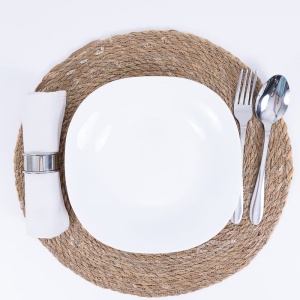 Set 6 farfurii din opal, patrate, albe, adanci 22cm - Img 2