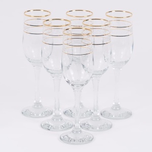 Set 6 pahare sampanie Lav Gold 195 ml - Img 2