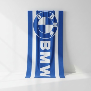 Prosop de plaja, uscare rapida Bmw 70 x 137 cm, 100% microfibra