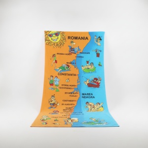 Prosop de plaja, uscare rapida Mamaia 70 x 137 cm, 100% microfibra - Img 3