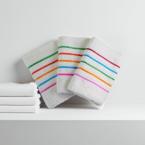 Set 10 prosoape parastase si inmormantari de fata, Rainbow, 50x90, bumbac, 350G/M²
