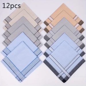 Set 12 batiste color parastase si inmormantari, 40x40cm, barbatesti, bumbac 100% - Img 6