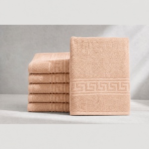 Set 12 Prosoape Bumbac Pieptanat, 30×50cm, 550gr/mp, Greek Border – Piersica - Img 2