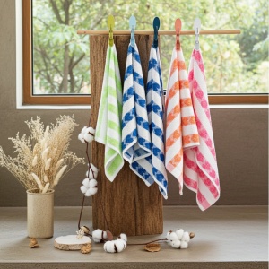 Set 20 prosoape, bucatarie, bumbac Inima 25x45cm
