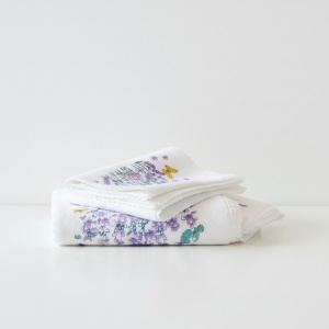 Set 20 prosoape, cocolino, lavanda, microfibra, 25x47cm - Img 3