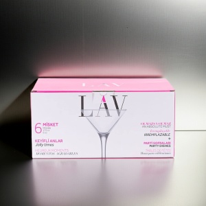 Set 6 pahare martini Lav cu picior 175 ml - Img 3