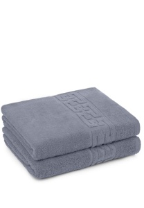 Set baie Bumbac – Halat și Prosoape unisex, Gri - Img 2