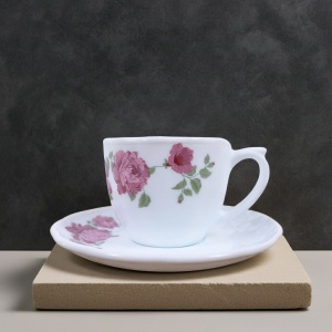 Set cafea din opal 12 piese Bujor - Img 2