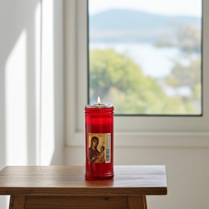 Candela Italia T40, capac antivant, rosu, timp ardere ~3-4 zile