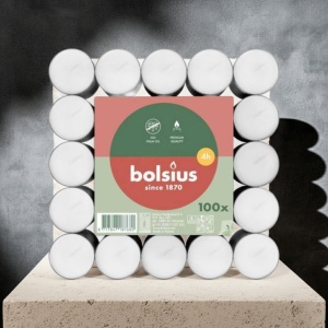 Lumanari pastile Bolsius ,100buc, timp ardere 3,5 h