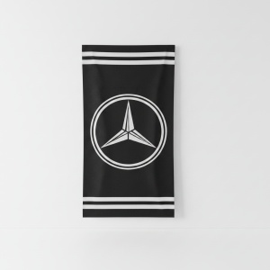 Prosop de plaja, uscare rapida Mercedes 70 x 137 cm, 100% microfibra
