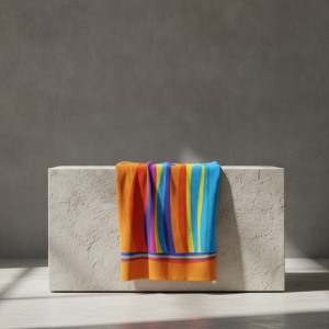 Prosop de plaja, uscare rapida Rainbow 70 x 137 cm, 100% microfibra - Img 4