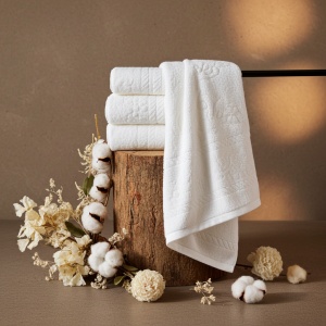 Set 20 prosoape, bucatarie, albe, Lenna 24x45cm, bumbac, 350G/M² - Img 3
