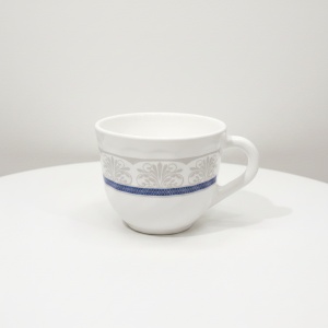 Set 6 farfurii si 6 cesti opal + 6 tacamuri inox Sterling - Img 4