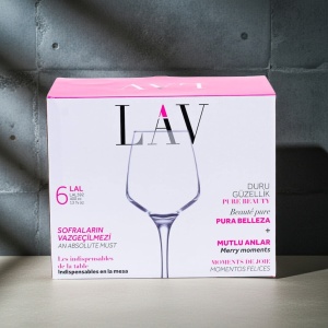 Set 6 pahare vin & cocktail Lav 400 ml - Img 3