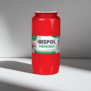 Candela rezerva Bispol W07, capac tipla, rosu, timp ardere 4~5 zile - Img 2
