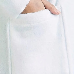 Halat de baie hotelier unisex, 420G/M², 100% bumbac, alb - Img 5