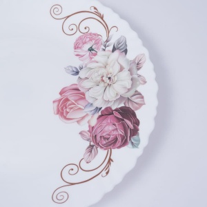 Platou oval, opal, Rose 30cm - Img 4