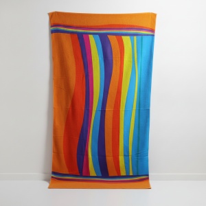 Prosop de plaja, uscare rapida Rainbow 70 x 137 cm, 100% microfibra