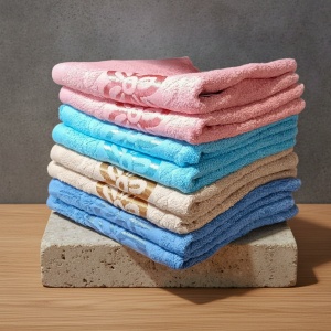 Set 10 prosoape parastase si inmormantari de fata, color, 50x90, bumbac , 450G/M²