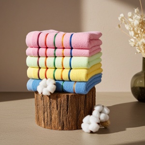 Set 10 prosoape parastase si inmormantari de fata, color, Rainbow, 50x90, bumbac, 350G/M²